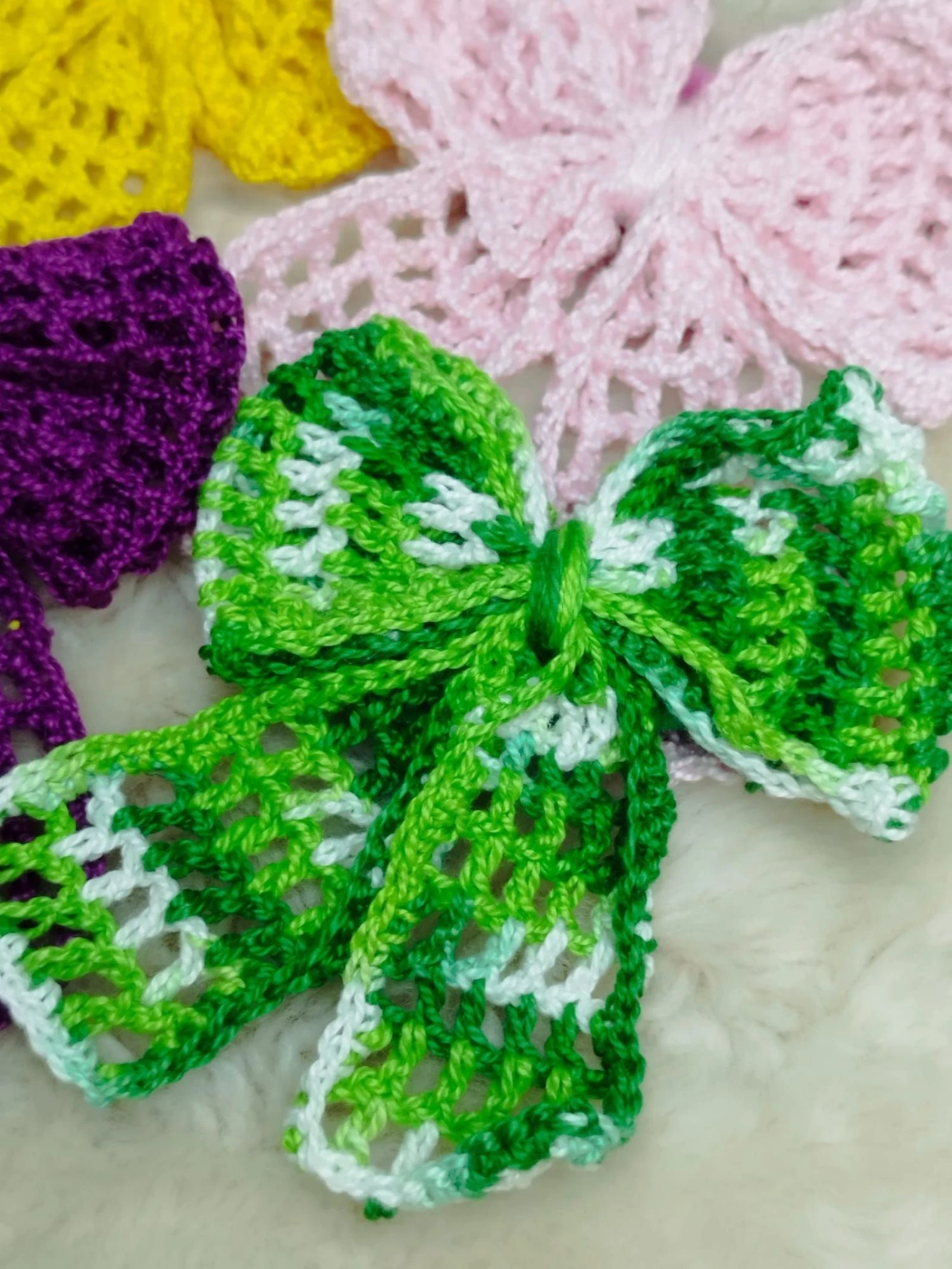 🎀 Handgemaakte haarkluizers van kant / Handgemaakte katoenen strikken 🎀 – photo 2